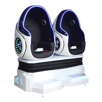Équipement d'amusement VR 360 Egg Chair Simulator Gaming Machine avec vidéos de réalité virtuelle 3D pour terrains de jeux intérieurs