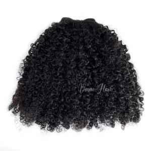 Extensioni di <span class=keywords><strong>Capelli</strong></span> Umani Vergini Naturali Afro Kinky Curly Tipo 4 Cambogiani, Morbidi, con Cuticole Allineate, Senza Perdita di <span class=keywords><strong>Capelli</strong></span>, Doppia Trama a Macchina - Product Image 2