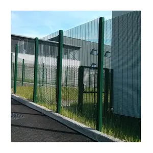 Powder coated protect house welded steel wire mesh 358 anti climb wire mesh fence