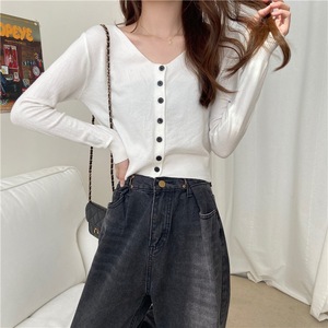 Suéter <span class=keywords><strong>cárdigan</strong></span> de <span class=keywords><strong>mujer</strong></span> <span class=keywords><strong>2022</strong></span> nuevo suéter de punto suelto para <span class=keywords><strong>mujer</strong></span> abrigo suelto estilo coreano Lazy Retro RS149 - Product Image 4