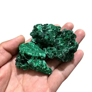 Espécimen Mineral Natural de cristal, piedra de cristal rugoso, malaquita verde semipreciosa, venta al por mayor