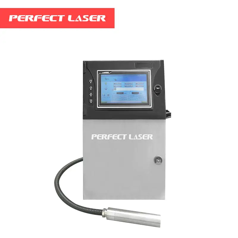 Perfect laser high resolution serial number/QR code label printer high definition scannable code printing