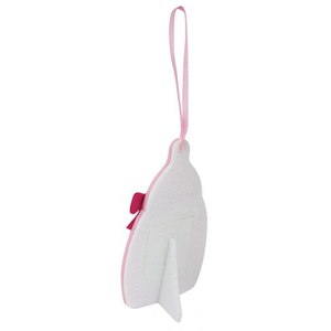 Biberon in tessuto rosa FAVOR per decorazioni neonati e bambini - Product Image 2