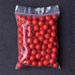 Perles de cinabre élégantes et exquises de 8 mm, naturelles, brûlées et sablées, pour la fabrication de bijoux et bracelets DIY, usage domestique - Product Image 3
