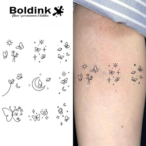 Tatuaje Temporal <span class=keywords><strong>de</strong></span> Mariposa Realista Personalizado <span class=keywords><strong>de</strong></span> Boldink, Resistente al Agua, <span class=keywords><strong>de</strong></span> Larga Duración (2 Semanas), Tinta Jagua - Product Image 1