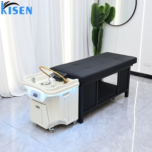 Chaise de salon KISEN avec lit de massage en cuir PU, design moderne pour usage commercial en institut de beauté et spa - Product Image 3