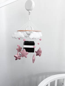 Venta al por mayor islámico Quran Nasheeds cuna <span class=keywords><strong>de</strong></span> bebé móvil fieltro oro Luna Kaaba estrella musulmán bebé móvil - Product Image 3