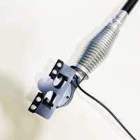 Nouvelle antenne de véhicule tout-terrain, antenne décorative épaissie, installation sans perte, pare-chocs avant, noir/argent