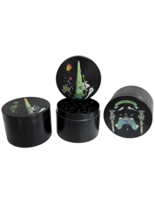 Round Zinc Alloy Manual Modern <b>Herb</b> <b>Grinder</b> 50mm with Full Printed Art Design for Accessory - Product Image 5