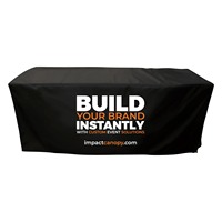 Housse de table ajustée personnalisée en polyester extensible durable, imprimée en gros, pour tables de 4, 6 et 8 pieds