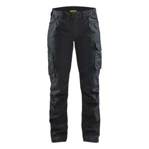 BLAKLADER - 714011419999D23 Women's service <b>trousers</b> <b>stretch</b> <b>Black</b>/<b>Black</b> - EAN 7330509814239 <b>WORK</b> <b>TROUSERS</b> CARGO <b>WORK</b> <b>TROUSERS</b> - Product Image 1