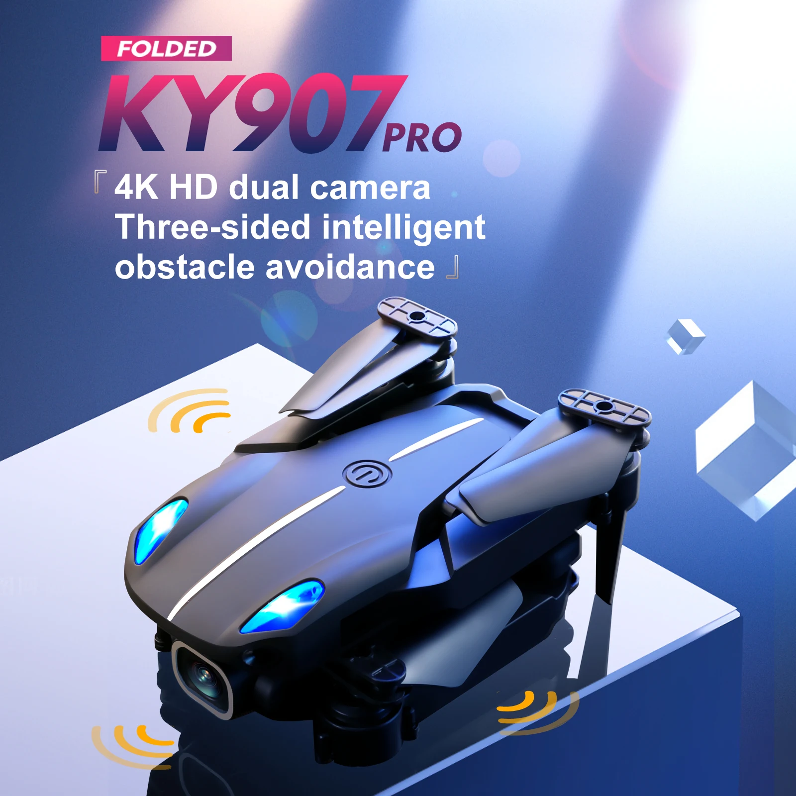 KY907 PRO Drone, ky9op pro 4k hd dual camera intelligent