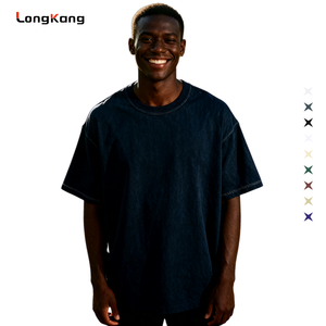 Heavyweight Blank Cotton Men's <strong>T</strong> <strong>Shirts</strong> Loose Drop Shoulder Oversized Streetwear Tops Digital Printing Embroidery Custom Logo - Product Image 2