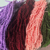 Fleur décorative Amarante Fleur Amoureux Larme Conservée Amarante Suspendue Mariage Amaranthus Caudatus Fleur pour Noël