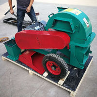 Broyeur de bois diesel multifonctionnel Broyeur à marteaux Broyeur d'arbre de jardin Broyeur de bois pour bois