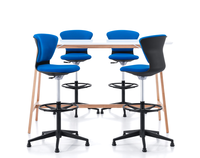 Chaise de bar moderne à pieds hauts, tabouret haut pour bureau
