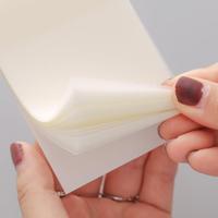 Notes autocollantes personnalisées claires, rondes et transparentes