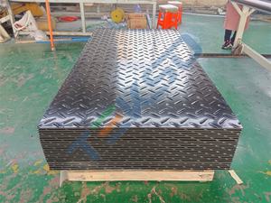 12.7mm厚HDPE重機一時的ロードマット4x8 HDPE地上保護トラックマット - Product Image 2