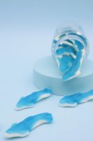 OEM ODM Zure dolfijnvormige gummy snoepjes fruit smaak zachte jelly snoepjes groothandel lage prijs