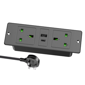 2 AC anh Outlet Ổ cắm điện với USB sạc Hidden Kết nối Bàn Ổ cắm điện cho văn phòng bảng/Máy tính để bàn <span class=keywords><strong>Pop</strong></span> Up Ổ cắm điện - Product Image 2