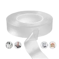 Cinta adhesiva de espuma acrílica, Nano cinta de Gel transparente, impermeable, reutilizable, doble cara, 5M