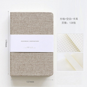 Bloc de notas con logotipo personalizado, novedad, papelería, 72K/32K de tapa dura gruesa, diario en blanco, cuaderno portátil para oficina, uso escolar, cuero - Product Image 6