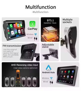 Autoradio GPS Android Hicbest portable avec écran tactile de 7 pouces, USB, 4+64 Go, pare-brise, garantie 1 an, <span class=keywords><strong>lecteur</strong></span> multimédia automobile - Product Image 3