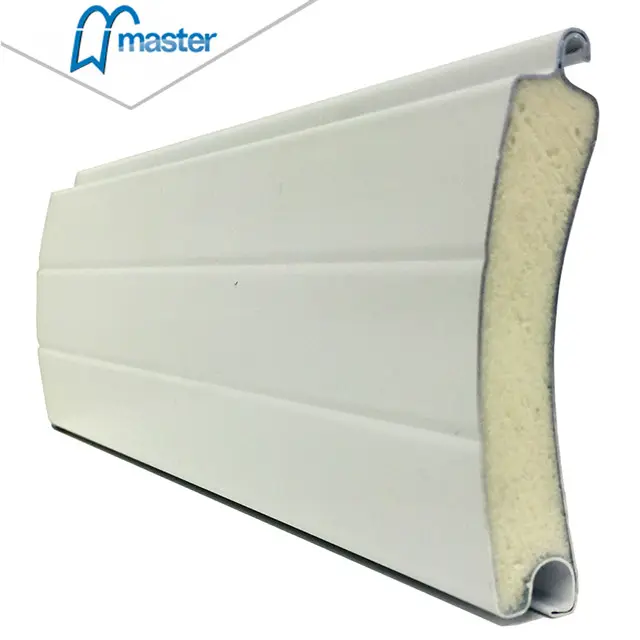 Master Well grosir kualitas tinggi 55mm 77mm Roller Shutter pintu bilah dengan Pu berbusa