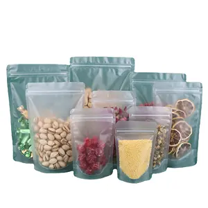 Custom Printed Food Ziplock Bag Zipper Lock Packaging Plastic Transparent Bag Sealed Dried Fruit Snack Food Stand Up Bag