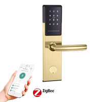 Serrure de porte d'hôtel Tuya SaaS pour hôtel intelligent E300P, entrée sans clé, contrôle par application Zigbee, encodeur de carte, mot de passe numérique, clé électronique