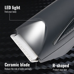 Pritech Máquina de cortar cabelo à prova d'água de fábrica recarregável aparador de pelos púbicos profissional para homens - Product Image 2