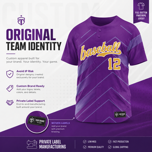 Maillots de <span class=keywords><strong>baseball</strong></span> personnalisés à rayures fines, chemises d'équipe rétro entièrement boutonnées avec lettrage brodé, vente en gros, style vintage, vierges, OEM - Product Image 6