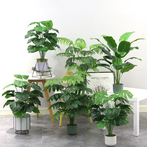 <span class=keywords><strong>Plante</strong></span> tropicale artificielle Monstera Bananier, décoration de jardin intérieure et extérieure, arbre artificiel en pot, durable, respectueux de l'environnement, pour la remise des diplômes - Product Image 1