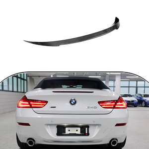 ปีกสปอยเลอร์ด้านหลังคาร์บอนไฟเบอร์ F12,สไตล์ <span class=keywords><strong>V</strong></span> สำหรับ BMW 6 Series 640i เปิดประทุน2013-2018 - Product Image 5