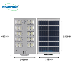 Réverbère solaire LED 1000W intégré certifié télescopique ABS pôle Radar Induction IP65 DC <span class=keywords><strong>jardin</strong></span> rural utilisation extérieure - Product Image 6
