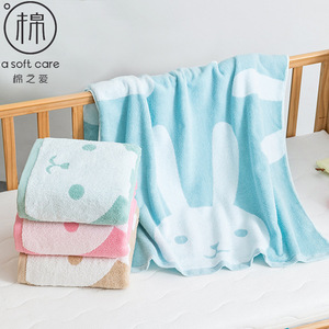 Serviette de bain en coton M2015, motif dessin animé, 70x140cm, douce et moelleuse, pour usage domestique, plusieurs couleurs disponibles - Product Image 5