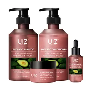 Private Label Natural Organic Avocado Sulfate Free Hair Repair Shea Butter Shampoo And Conditioner Set