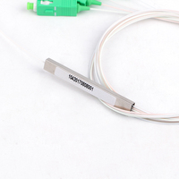 Divisor plc de 2/1mm, divisor de fibra óptica con conector SC APC para FTTH, 0,9 1*4 /1*8 /1*16