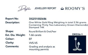 Anillo de Diamantes Más Vendido, Oro Blanco de 14K, Anillo de Compromiso Clásico para Propuesta de Matrimonio y Boda, Disponible a Buen Precio - Product Image 2