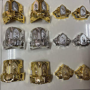 Accessoires de quincaillerie <span class=keywords><strong>pour</strong></span> cercueil : <span class=keywords><strong>Plaque</strong></span> de motif de main remplaçable modèle 15D, en plastique durable, <span class=keywords><strong>pour</strong></span> coin de cercueil funéraire - Product Image 4