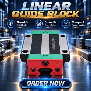 Rail de guidage linéaire personnalisé OEM ODM de 1000 mm de longueur, bloc de guidage pour convoyeur, pour transmission - Product Image 1