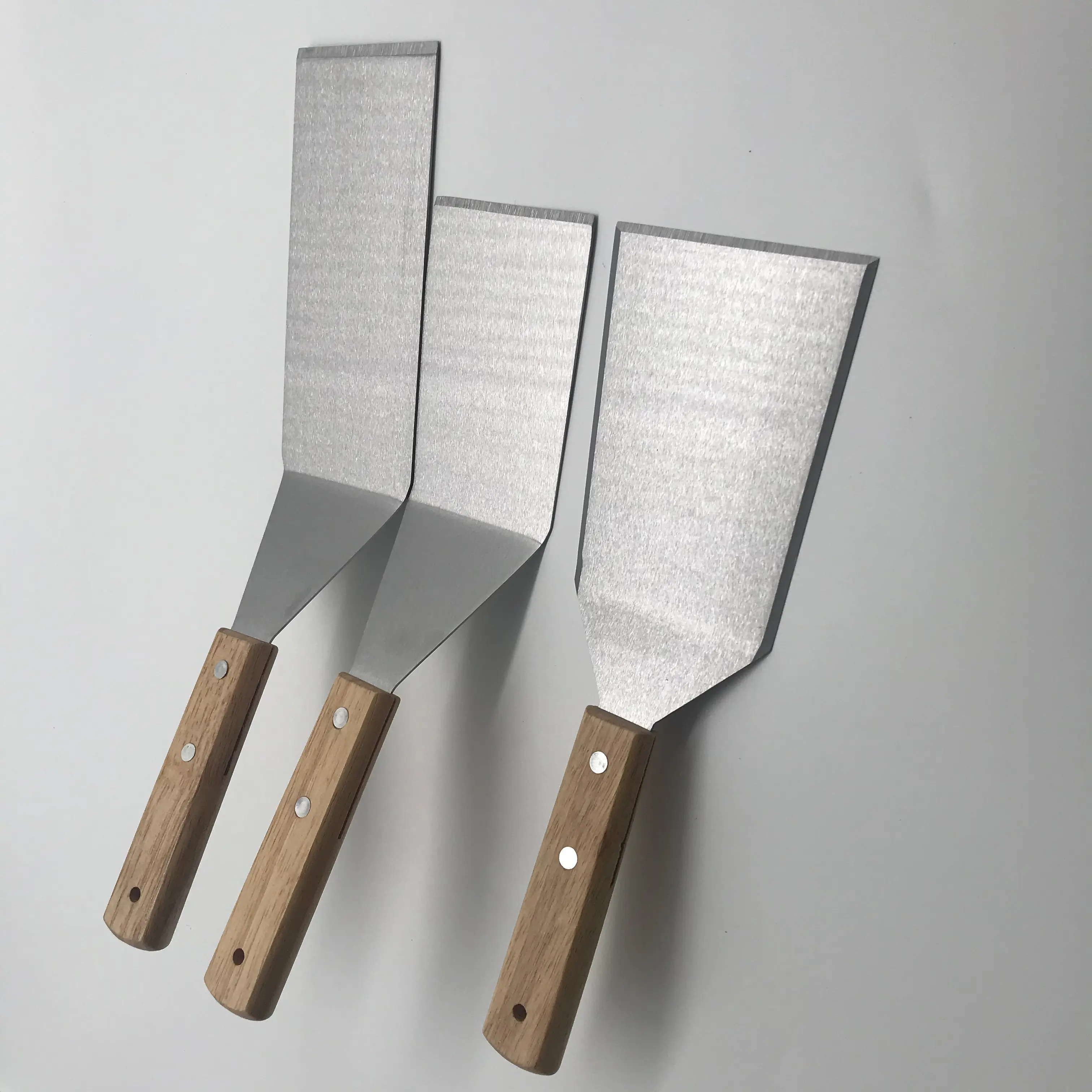 Customize accepted stainless steel baking tools pizza shovel cake shovel cake knife pancake shovel wooden handle