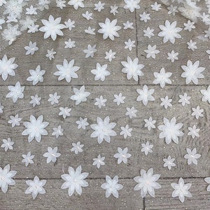 Popular 100% Polyester <strong>Material</strong> 3D Net Floral Fabric <strong>Embroidery</strong> Lace for Dress - Product Image 3