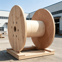Emballages en bois pour câbles à fibres optiques, écologiques, recyclables et réutilisables pour les télécommunications
