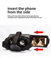 Lunettes VR 3D, casque de réalité virtuelle, expérience immersive, boîte de lunettes VR, visionneuse 360°, casque VR intelligent pour jeux et films