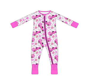 Fabricante de Ropa de Bambú Personalizada, Conjunto de 2 Piezas con Cierre para Bebés, Vestido de Bebé con Estampado de Pascua, Productos para Recién Nacidos, Ropa Infantil Giratoria - Product Image 1
