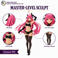 Anime-Mädchen-Figur mit Rosa Haaren aus ABS-Kunststoff, Sammlerstück-Statue im Bikini-Stil, Deko für Schreibtisch, Geschenk ab 14 Jahren