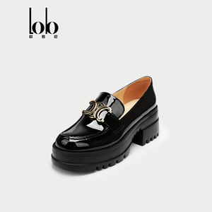 Chaussures Mocassins en Cuir Véritable pour Automne/Hiver avec Semelle Épaisse, Style Britannique Tendance Printemps à Enfiler - Product Image 6