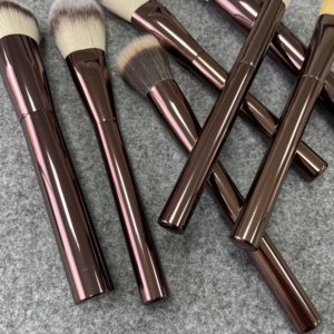 Bộ cọ trang điểm 15 chiếc cao cấp HG, màu nâu, chuyên dụng, 100% Vegan, lông mềm tự nhiên, dụng cụ làm đẹp, che khuyết điểm, trang điểm mặt - Product Image 5