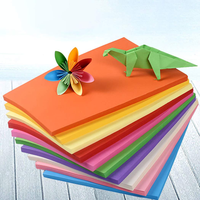 Papier de couleur pour bricolage A4 papier de couleur manuel scolaire mélangé 70 mil